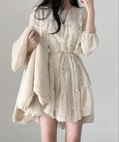 Honeyspot 小花柄 スモックドレ ス