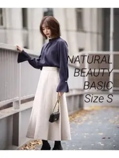 カルゼカラースカート NATURAL BEAUTY BASIC