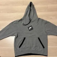 【正規品】NIKE AIR JORDAN パーカー グレー M 背面ビッグロゴ