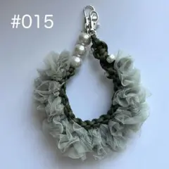 【handmade】パラコード スマホハンドストラップグリーン#015