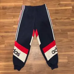 adidas アディダス スウェットパンツ ネイビー L 90s デサント 切替