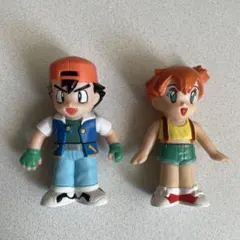 レア初期　ポケモンキッズDX サトシ カスミ ソフビフィギュアセット