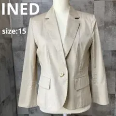 【INED】テーラードジャケット ベージュ　size:15のサムネイル