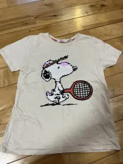 H&M スヌーピー スパンコールTシャツ