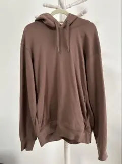 UNIQLO ユニクロ プルオーバーパーカー ブラウン M 綿100%