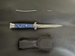 AKC イタリアンスチレット ジャックナイフ　本革ケース付き AKC イタリアンスチレット ジャックナイフ