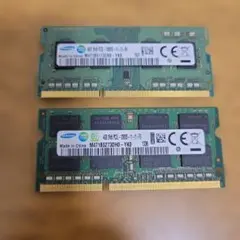 Samsung ノートPC用メモリ 4GB 2枚セット 計8GB - メルカリ