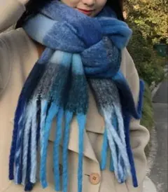 MANGROVE マルチカラーレトロチェックマフラー