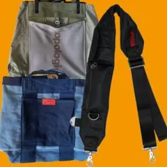 【3点まとめ売】topologie ボンバーストラップ+トート2種セット　未使用 3点まとめ売】topologie ボンバーストラップ+トート2種セット 未使用