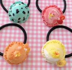アイスのヘアゴム（４点セット）