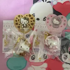 ハローキティ　トレーディングマスコットストラップ2 ヒョウ&ロリータ(ピンク)
