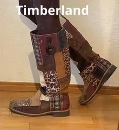 Timberlandパッチワークロングブーツ ティンバーランド
