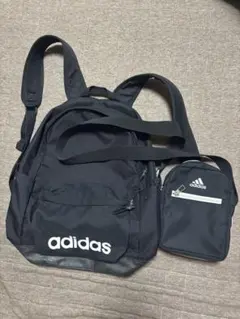 adidas ブラック リュック・ショルダーバッグ セット