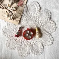 美品　ヴィンテージ　オーナメント ミニツリー　雪だるま　ガラス　動物