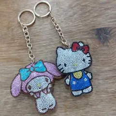 ハローキティ マイメロディ キーホルダーセット