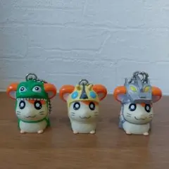 とっとこハム太郎 × ゴジラ キーホルダー 当時物