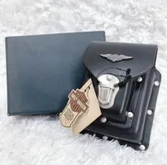 Harley-Davidson ヴィンテージネックポーチ オリーブ - メルカリ