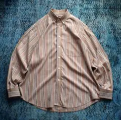 90s "ROUNDTREE&YORKE" stripe cotton shirのサムネイル
