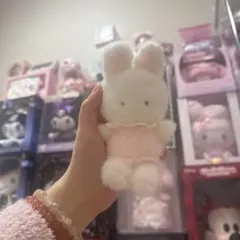 未使用タグ付 Sanrio キャラクターズ チアリーチャム マスコット シロフワ