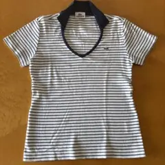 LACOSTE ストライプ ポロシャツ 40
