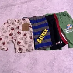 baiya新品80まとめ売ハーフパンツ短パンショートズボンバットマンポテトフィラ