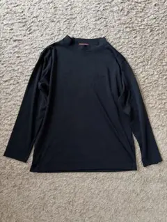 アシックス、JANERIVER 長袖カットソー ハイネック　黒