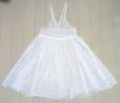 フラワーチュールワンピース　140cm　バースディ　花柄　チュニック　レース