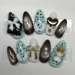 ネイルチップ 現品 チョコミント 平成女児 ウィッシュコア マグネット