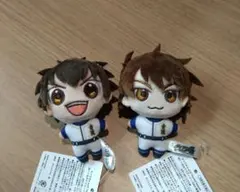 ⑥【ダイヤのA】沢村栄純＆御幸一也 ぬいぐるみマスコット 2点セット