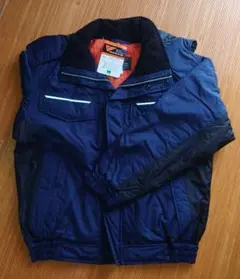 ミドリ安全 静電防水防寒ブルゾン　ネイビー×ブラック