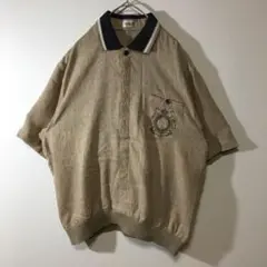 半袖 50s 60s レーヨンギャバ ギャバジンシャツ ボーリングシャツ 絣