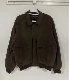 vintage スエード調 ブルゾン ブラウン 短丈 アメカジ　シティーボーイ