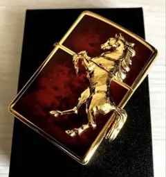 極美品 ZIPPO ジッポ ライター 猫 ゴールド スカルプチャード 