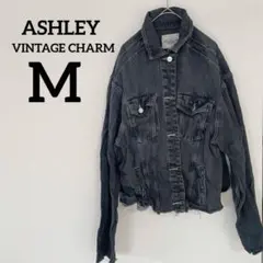 ASHLEY VINTAGE CHARM 【M】デニムジャケット アウター