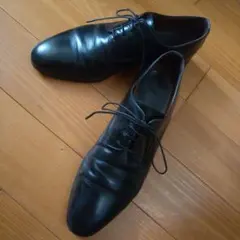 ジャンカルロ・モレリ 黒 レザー シューズ