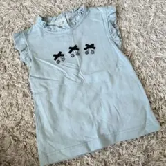 【美品】familiar フリルTシャツ 110cm