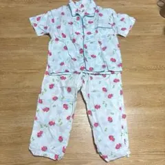 キッズ パジャマ 金魚柄 半袖 水色
