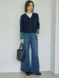 田中里奈さん mysa closetワイドフレアパンツ M 64