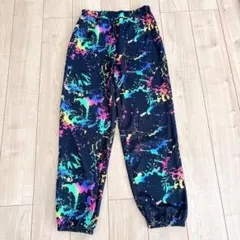 値下げ☆SHEIN 反射プリント スウェットパンツ ネオンカラー Lサイズ