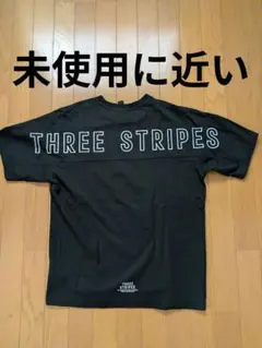 着用2回　美品　adidas THREE STRIPES Tシャツ M ブラック