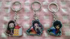 【お値下げ・無限城セール】鬼滅の刃メタルキーホルダー　静岡県限定品込み3点セット