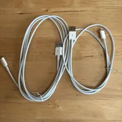 Lightningケーブル 2本セット 1Ｍ+2Ｍ