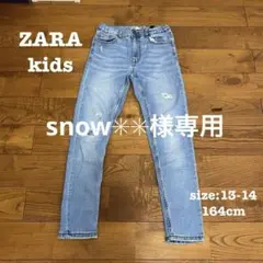 snow✳︎✳︎ 様専用　ZARA kids⭐︎ダメージ加工ジーンズ 13-14サイズ