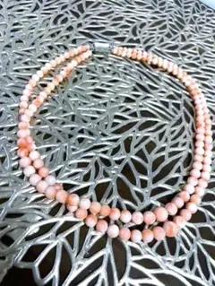 沖縄本サンゴネックレスとイヤリングセット　珊瑚　サンゴ　ロングネックレス　く25 5本限定】サンゴ特級玉 赤珊瑚ネックレス - 高知県室戸市