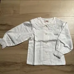 Souris レース付き襟 長袖シャツ