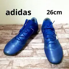 ★本日発送★ adidas 青 サッカーシューズ 3本ライン