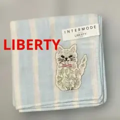 INTERMODE リバティ 猫 ハンカチ