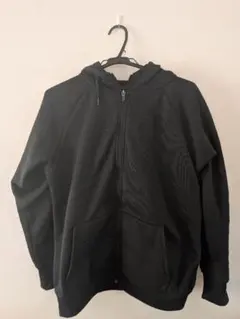 IGNIOブラック フルジップ 裏起毛パーカー Mサイズ