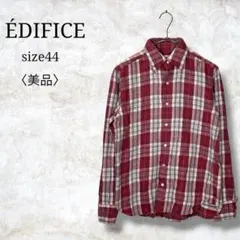 美品✨【エディフィス】チェック柄シャツ　ネルシャツ　長袖　古着　ヴィンテージ