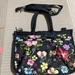 レスポートサック　ハワイ限定花柄ショルダーバッグ